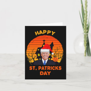 Funny Joe Biden St Patrick KerstJoe Biden Hal Kaart