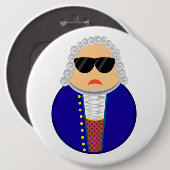 Funny Johann Sebastian Bach Composer Ronde Button 6,0 Cm (Voorkant /achterkant)