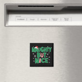 Funny Joke Humor voor Kerstmis Naughty, maar Nice Magneet (Insitu (Vaatwasser))