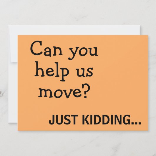 Funny Joke Plea voor Help Bewegende Aankondiging P (Voorkant)