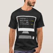 Funny Joke Programming Computer als Coding Headpho T-shirt (Voorkant)