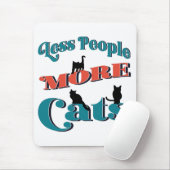 Funny Joke Typography Cat Muismat (Met muis)