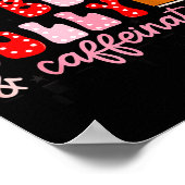 Funny Jolly And Caffeinated Christmas Tree Coffee  Poster (Hoek)