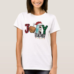 Funny Jolly-leraar kerst T-shirt