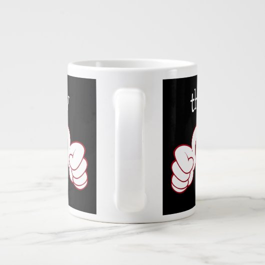 Funny Jongens Jumbo Coffee Cup Jumbo Mok (Achterkant)