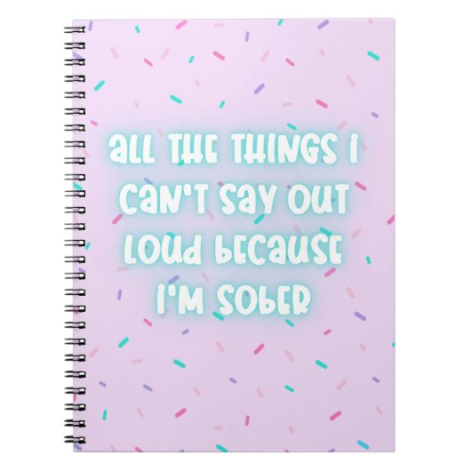 Funny Journal for Sobriety Notitieboek (Voorkant)