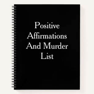 Funny Journal Notitieboek/Positive Affirmming & Mu Notitieboek