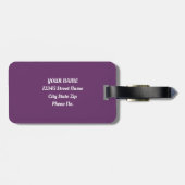 Funny Joy Mountain Winter Holiday Alpaca Llamas Bagagelabel (Achterkant horizontaal)