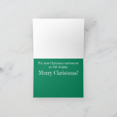 Funny Joyeux Noël Goose Carte de voeux (Intérieur)