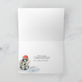 Funny Joyeux Noël mignonne Raconc Carte de vacance (Intérieur)