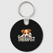 Funny Jrt Puppy My Therast Jack Russell Terrier Do Sleutelhanger (Voorkant)