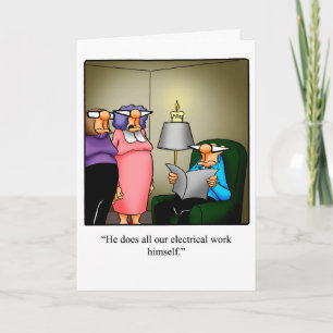 Funny Jubileum Humor Wenskaart voor hem Kaart