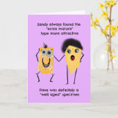 Funny Jubileum Kaart (Gele Bloem)