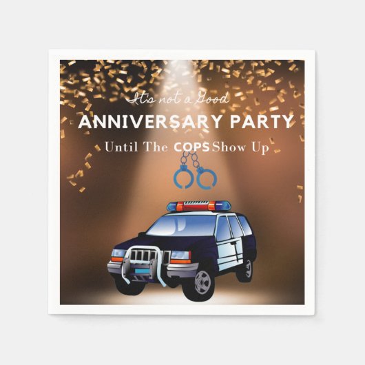 Funny Jubileum Party to the Cops Show up Servet (Voorkant)