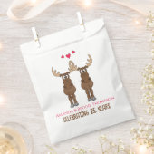Funny Jubileum Party Whimsical Cute Moose Bedankzakje (Geknipt)
