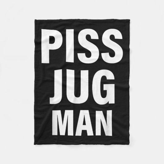 Funny Jug Man Apparel  Fleece Deken (Voorkant)