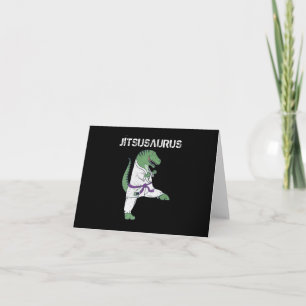 Funny Jujitsu, T-Rex Jiu Jitsu Black Belt cadeaus Kaart