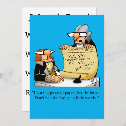 Funny Juli Vierde Partij Uitnodigingen (Voorkant / Achterkant)