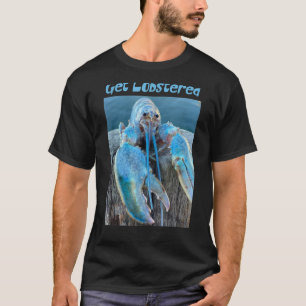 Funny Jumpscare Lobster Meme Blue Crustacean_2 T-shirt