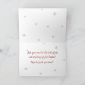 Funny Jungle Giraffe Carte de Noël (Intérieur)