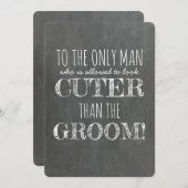 Funny Junior Groomsman proposal Kaart (Voorkant / Achterkant)