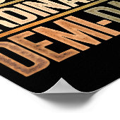 Funny Just An Ordinary Demi Dad Daughter Father's  Poster (Hoek)