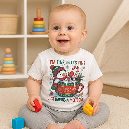 Funny Just Having A Meltdown Snowman Christmas