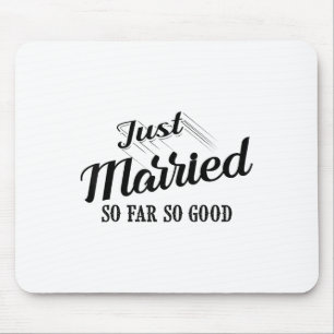 Funny Just Married Gift Mannen Women Cool Bride Gr Muismat