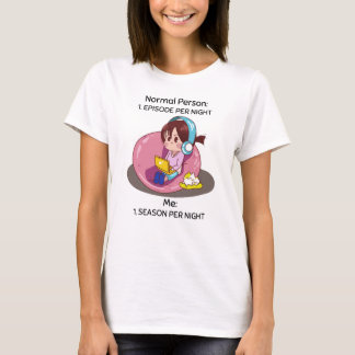 Funny K-Drama Binge Watching T-Shirt – één seizoen