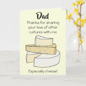 Funny kaas cultuur grap pap verjaardagskaart kaart (Gele Bloem)