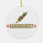 Funny Kabob Keramisch Ornament (Achterkant)