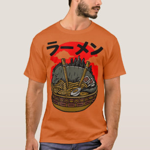 Funny Kaiju ramen monster noedle japanse cultuur T-shirt