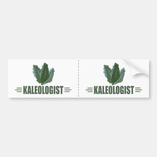 Funny Kale Bumpersticker (Voorkant)