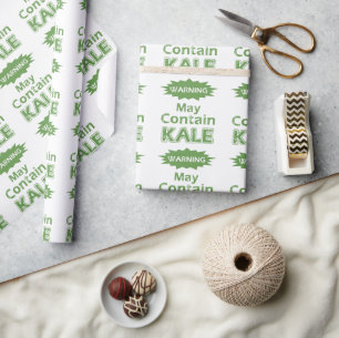 Funny Kale, het Gezegde-overslagpapier Cadeaupapier