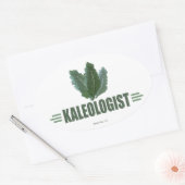 Funny Kale Ovale Sticker (Envelop)