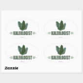 Funny Kale Ovale Sticker (Vel)
