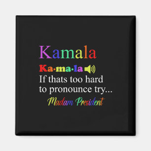 Funny Kamala Harris 2024 Madam President Harris Magneet