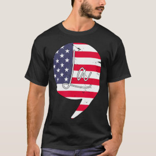 Funny Kamala Harris 2024 President Comma La Americ T-shirt