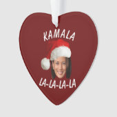 Funny Kamala Harris Face Santa Hat Noël (devant)