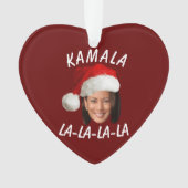 Funny Kamala Harris Face Santa Hat Noël (devant)