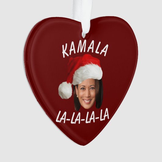 Funny Kamala Harris Face Santa Hat Noël (devant)