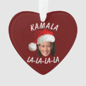 Funny Kamala Harris Face Santa Hat Noël (dos)