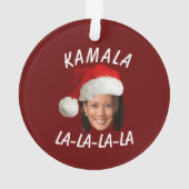 Funny Kamala Harris Face Santa Hat Noël (dos)