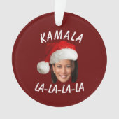 Funny Kamala Harris Face Santa Hat Noël (devant)