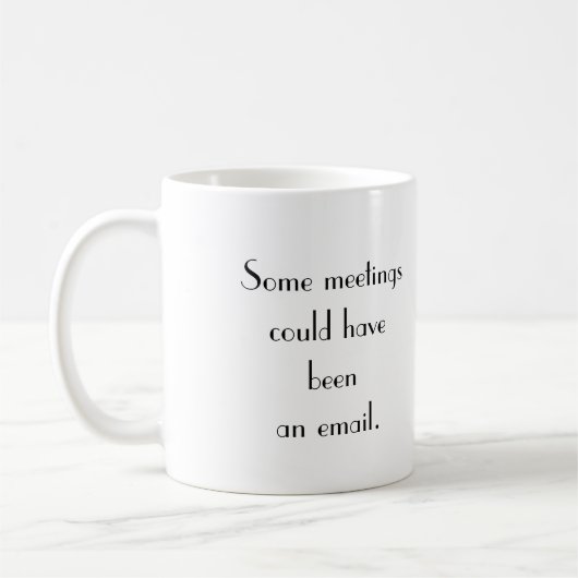 Funny Kantoor Joke mok Elegant Office Humor Mok (Links)