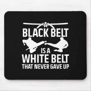 Funny Karate Black Belt voor mannen Taekwondo Ju Muismat