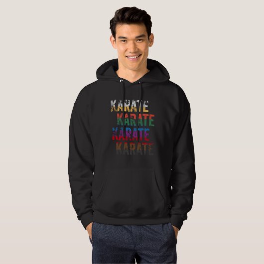 Funny Karate Design Karate Karate Belt Hoodie (Voorkant volledig)
