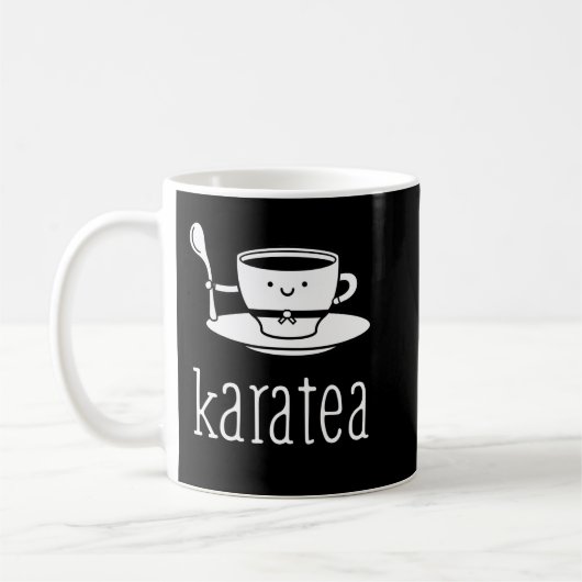 Funny Karate Design Karatea White Light Essential Koffiemok (Links)