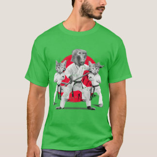 Funny karate dieren t-shirt