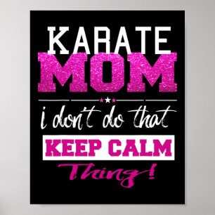 Funny Karate Mom T Shirt Beste Moeder Poster